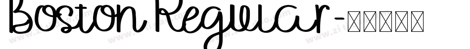 Boston Regular字体转换
